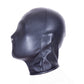 Black leather head mask restraint bondage BDSM V2 皮革头部封闭口塞束缚调教 V2BDSM 1496