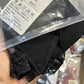 Ribbon cross panties (Black/Red) 蝴蝶结蕾丝交叉丁字裤1491