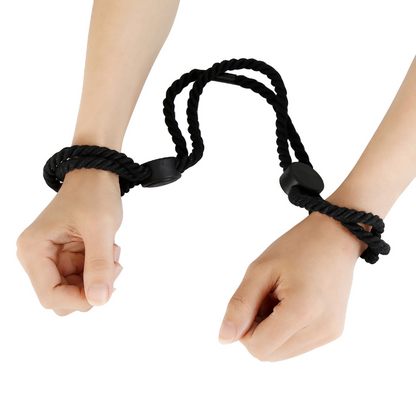 Adjustable bondage rope 可调节束缚绳 BDSM (Black/Red) 1414