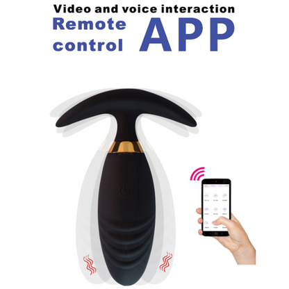 Black APP control remote thrill vibrator  黑色APP控制远程震动跳蛋 1231
