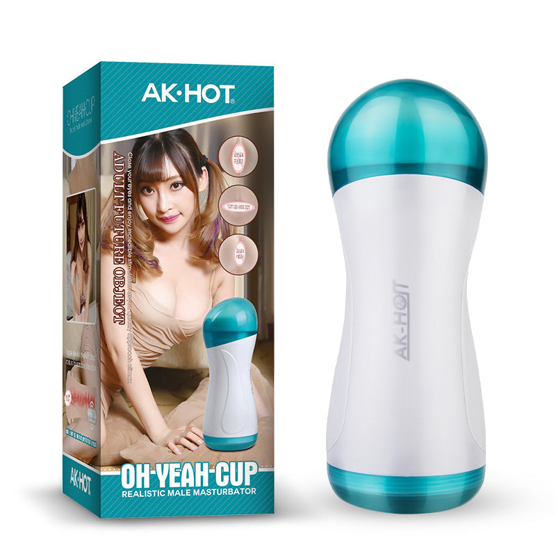 AK-HOT Flesh Light OH YEAH CUP Vibrator Masturbator (Pussy)  东京热AK HOT震动飞机杯 (阴交款） 1035