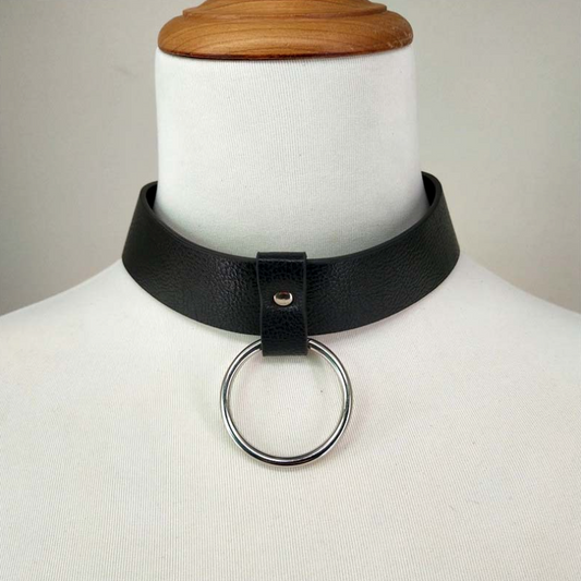 PU black BDSM collar/choker 情趣BDSM 脖套1079