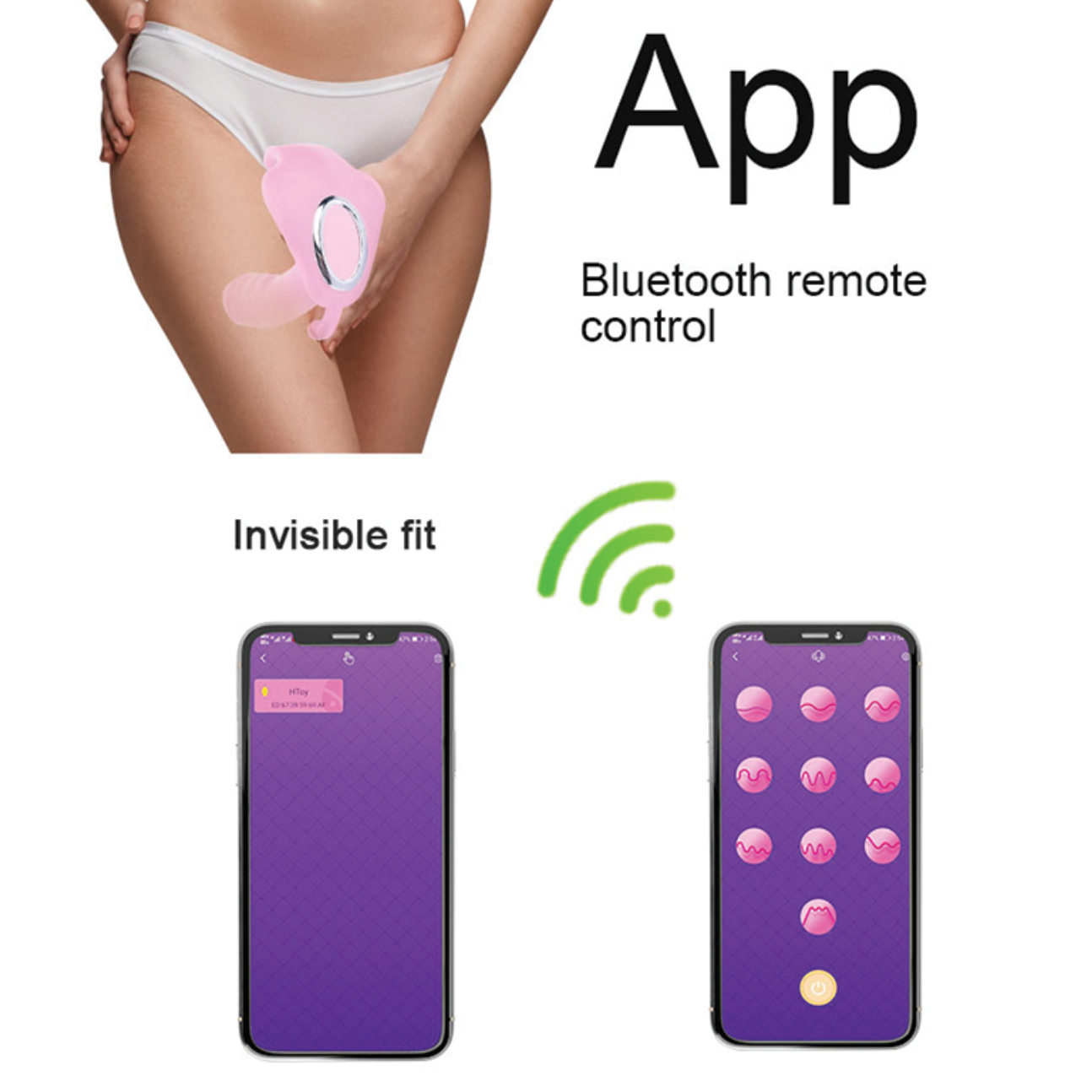 Manta Vibrator [App Control] 粉色魔鬼鱼APP控制跳蛋 1256
