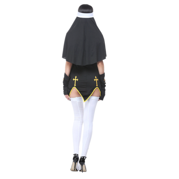 Nun costume uniform style B (Black/white) 修女制服B 1324