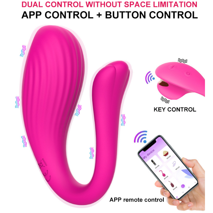 Whale Vibrator [App Control]  粉色鲸鱼APP控制跳蛋 1350