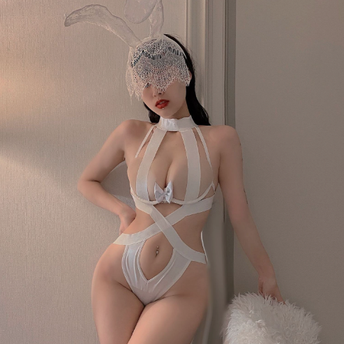 Infinity white bodysuit lingerie 白色激情连体衣 1374