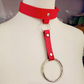 Red obey BDSM collar/choker 红色服从情趣BDSM 脖套1402